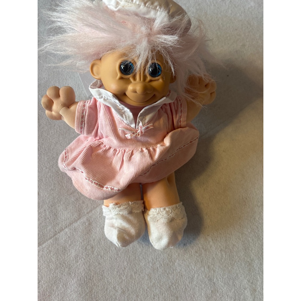 Vintage Russ Berrie Pink Sailor Troll Doll Plush 12 Inch Blue‎ Eyes 2319 90s